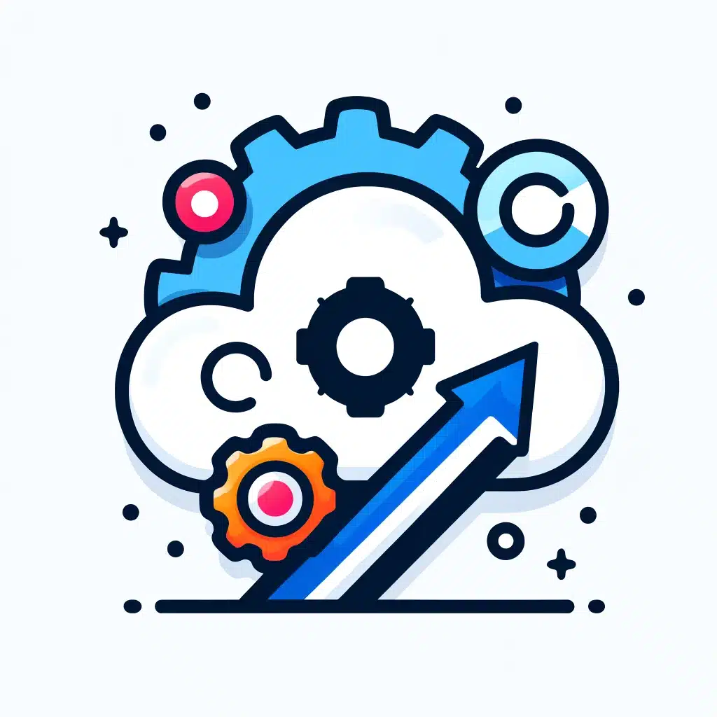 DALL·E 2024-05-22 19.43.32 - Create a modern icon representing 'Marketing for SaaS Companies_ Strategies for Success.' The icon should include elements like a cloud to symbolize S