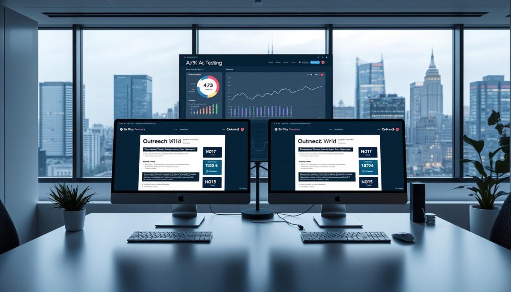 A/B testing in outreach automation