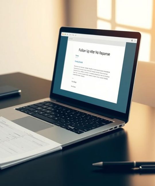 follow up email template after no response