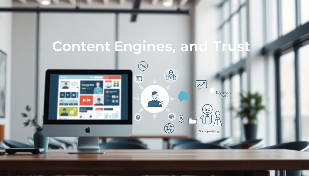 Content Engines for Education and Trust